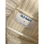 Old Navy Cozy Knit Turtleneck Sweater Ribbed Oversized Pullover Neutral Medium Photo 2
