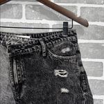 Vervet Cross waist Distressed Black and Gray Denim Shorts Women’s Size Medium Photo 1