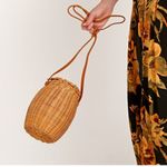Faithfull the Brand Vida Bag Natural Woven wicker Tan Honeycomb Basket Bag NEW Photo 9