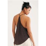 Free People Stevie Cowl Neck Flowy Striped Tank Top Photo 1