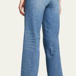 Toteme Flare Fit Denim High Waist Wide Leg Crop Jeans Washed Blue Size 25 EUC Photo 1