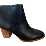 Madewell Ankle Boot 7.5M Black Classic Block Heel Side Zipper Versatile Chic Photo 0