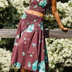 Free People Carino Printed Set in French Chocolate XS/S Photo 1