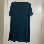 Eileen Fisher  GREEN BOAT NECK SHORT SLEEVE TUNIC TSHIRT SIZE US SMALL Photo 4