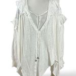 Free People  Edwardian Romantic Ethereal Ally  Tunic in Optic White Medium NEW Photo 1