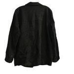 Treasure & Bond Black Linen Viscose Blend Blazer Jacket Women's Size M Photo 1