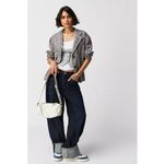 Free People NEW  Cali Plaid Blazer Dust Combo Photo 2