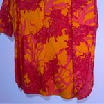 ModaPosa Gabriella Tunic Dress Big Coral Orange Fuchsia Women Size XL Beach Chic Photo 4