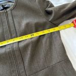 Talbots NTW  Jacket Italian Flannel Wool Full Zip Dark Green Size 0P Lined Photo 8