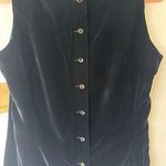 Dana Buchman Navy Velvet Tank with Button Back, by  size 10, NWT $188 MSRP Photo 0