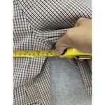 Jules & Leopold  Womens Blazer Brown Check One Button 3/4 sleeve Medium Photo 5