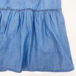 Draper James  Tiered Trapeze Dress in Chambray Blue Cotton Coastal Boho Beach Photo 10
