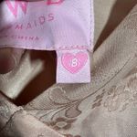 Vow'd Bridesmaid Dress Women 8 Pink Blush Floral Slit Maxi Zip Adjustable Strap Photo 8