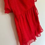 Red Belted Dress Size M Photo 7