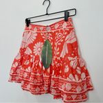 Farm Rio NWT Orange Neon Jungle Mini Skirt Size XS Photo 3