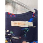 Tory Burch Women's S Blue Floral Ponte Shirtdress Short Sleeve Knee Length Photo 7