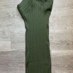 Cider (NWT) One Shoulder Ribbed Midi Dress Size L Photo 7
