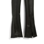 RDI NWT  Faux Vegan Leather Front Slit Flare Pants High Rise Xs Photo 3