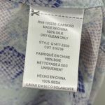 Equipment  Silk Snakeskin Print Shirtdress‎ Button Up Shift Dress Size SMALL Blue Photo 6