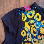 Ecko  Unlimited Black Tee with Vibrant Yellow and Blue Design Photo 5