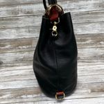 VTG Leather Bucket Purse Pattie Jarrell Black Convertible Sling Western 90s Boho Photo 12