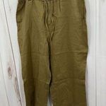 Jamaica Bay Women’s XL Green 100% Linen Wide Leg Pants Photo 0