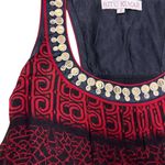 Ritu Kumar Women's Sleeveless Embellished Dress Multicolor Size S Geometric Red Photo 1