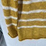 Westport Womens Sweater Size M Striped Open Knit Long Sleeve V-neck Photo 4