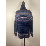 Hunt Club Vintage JcP 100% Acrylic Cardigan Shawl Sweater medium Fair Isle Photo 2