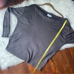 Michael Stars Grey Ribbed Boatneck Shirt Top NWOT Photo 5