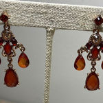 ‎Dangling Costume Jewelry. Gold/Burnt Red Gold Photo 0