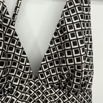 Alyn Paige NY Geometric Satin Halter Formal Y2k Dress Size 4 Photo 10