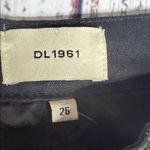 DL1961  Women's Classic Black Straight Leg Jeans Size 26 100% sheep leather Photo 1