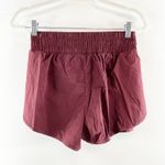 Aerie  The Hugger Champ Boxer Style Athletic Shorts Maroon Burgundy Small Photo 3