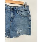 HALE Tess Senna Light Wash Blue Denim Distressed Shorts Women's Size 28 Photo 3