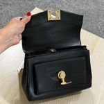 Michael Kors Lita Black Leather Medium Shoulder Crossbody Bag Satchel Handbag Photo 7