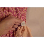 Sienna Sky Women's Pink Beige Leaf Print Maxi Dress XS Photo 4