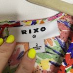 RIXO‎ FOR TARGET FLORAL MULTICOLOR PUFF SLEEVE MAXI DRESS Size 2 Pink Photo 1