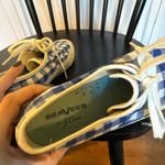 J.crew X Seavees blue gingham canvas sneakers 6 Photo 9