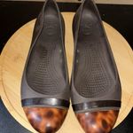 Crocs Womens Brynn Ballet Flats Brown Tortoise Slip On Round Toe Comfort Sz 8 Photo 0