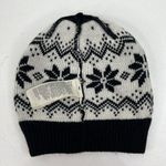 Hollister  Slouchy Beanie Women’s Winter Hat Knit Fair Isle Black Front Logo Warm Photo 5