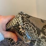 Style & Co . Snake Print Faux Leather Large Shoulder Bag Purse Tote Brown Black Photo 6