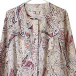 Chico's Multi-Print Linen Jacket Paisley Vanity Size 0 (Small) Style 570179483 Photo 3