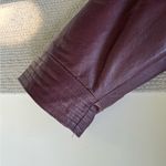Vintage 70s 80s Salon Studio Burgundy Oxblood Leather Chore Coat Jacket Sz XL Red Photo 10