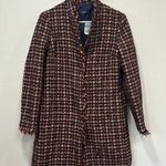 J. McLaughlin Womens Walden Jacket Small Tweed Metallic Houndstooth Outerwear NEW Photo 0