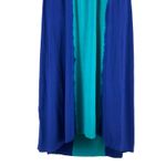 Calvin Klein  Tie Dye Scoop Neck Midi Dress Waist Tie Blue Green Size 4 Photo 6