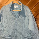Oversized light blue quilted jacket Size L Photo 1