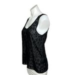 Equipment  $158 Silk Kaylen Black Animal Leopard Print Sleeveless Tank Top Sz XS Photo 4