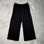 Elie Tahari Elie. Pants Women Small Black Wide Leg Crop Pants Neutral Minimalist Photo 2