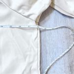 Cream Belted Leather Trench Coat 3X White Photo 2